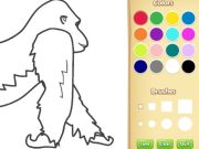 Logħba Ktieb tal-kulur tal-gorilla għat-tfal onlajn