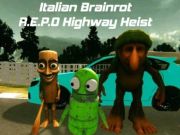 Logħba Brainrot Taljan R. E. P. O Highway Heist onlajn Logħba Brainrot Taljan R. E. P. O Highway Heist onlajn