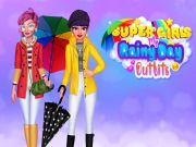 Logħba Super Girls il-ħwejjeġ ta 'ġurnata tax-xita tiegħi onlajn