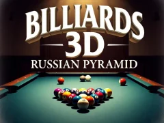 Logħba Billiards 3D Russian Pyramid onlajn