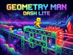 Logħba Geometry Man Dash Lite onlajn