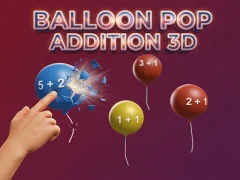 Logħba Balloon Pop Addition 3D onlajn