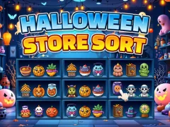 Logħba Halloween Store Sort onlajn