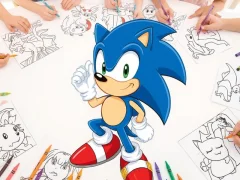 Logħba Sonic Coloring onlajn