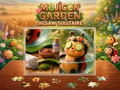 Logħba Mojicon Garden Jigsaw Solitaire! onlajn