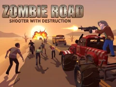 Logħba Zombie Road: Shooter with Destruction onlajn