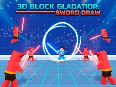 Logħba 3D Block Gladiator: Sword Draw onlajn