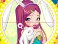 Logħba Winx bunny style: Round Puzzle onlajn