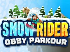 Logħba Snow Rider Obby Parkour onlajn