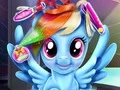 Logħba Rainbow pony real haircuts onlajn