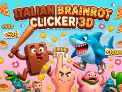 Logħba Italian Brainrot Clicker 3D onlajn