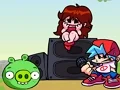 Logħba Friday Night Funkin' vs PIG from Angry Birds onlajn