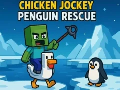 Logħba Chicken Jockey: Penguin Rescue onlajn