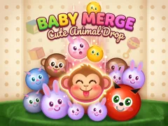 Logħba Baby Merge Cute animal drop onlajn