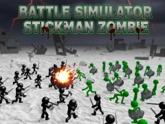 Logħba Battle Simulator Stickman Zombie onlajn