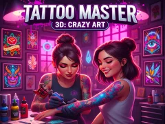 Logħba Tattoo Master 3D: Crazy Art onlajn