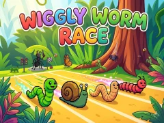 Logħba Wiggly Worm Race onlajn