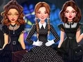 Logħba Celebrity Wednesday Addams Style onlajn