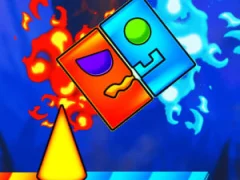 Logħba Fire And Water Geometry Dash onlajn