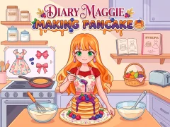 Logħba Diary Maggie Making Pancake onlajn