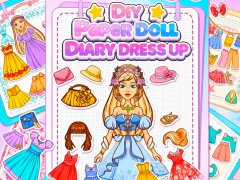 Logħba Diy Paper Doll Diary Dress Up onlajn