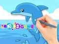 Logħba Coloring Book: Cute Dolphin onlajn