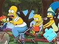 Logħba Jigsaw Puzzle: Simpson Family Riding onlajn
