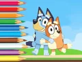 Logħba Coloring Book: Bluey And Bingo Holiday onlajn