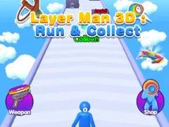 Logħba Layer Man 3d Run Collect onlajn