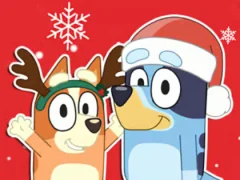 Logħba Jigsaw Puzzle: Bluey Christmas Gift onlajn