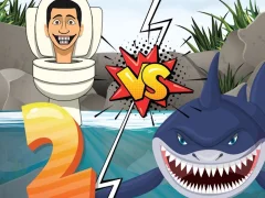 Logħba Hungry Shark Vs Skibidi 2 onlajn