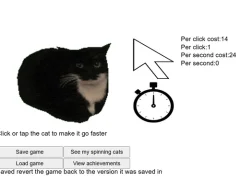 Logħba Spinning Cat Clicker onlajn