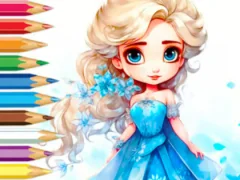 Logħba Coloring Book: Frozen Princess onlajn