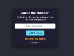 Logħba Number Guessing onlajn