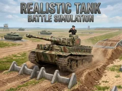 Logħba Realistic Tank Battle Simulation onlajn