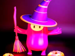 Logħba Fall Guys Halloween Puzzle onlajn