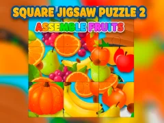 Logħba Square jigsaw Puzzle 2 - Assemble Fruits onlajn