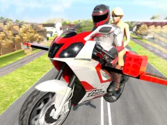 Logħba Flying Motorbike Driving Simulator onlajn