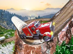 Logħba Semi Truck Snow Simulator onlajn