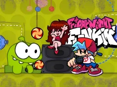 Logħba Friday Night Funkin VS Om Nom from Cut The Rope onlajn