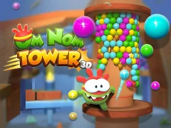 Logħba Om Nom Tower 3D onlajn