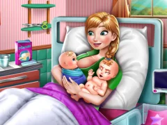 Logħba Ice Princess Twins Birth onlajn