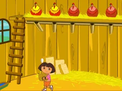Logħba Dora The explorer Saves the Farm onlajn