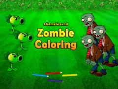 Logħba 4GameGround Zombie Coloring onlajn