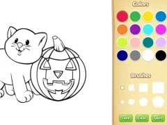 Logħba Halloween Coloring Book onlajn