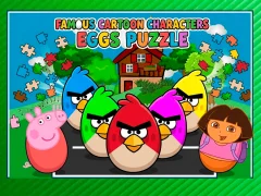 Logħba Famous Cartoon Characters Eggs onlajn