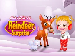 Logħba Baby Hazel. Reindeer surprise onlajn