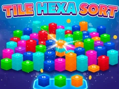 Logħba Tile Hexa Sort onlajn