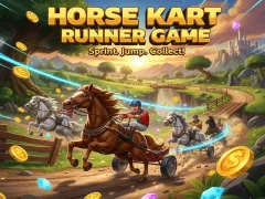 Logħba Horse Kart Runner Game onlajn