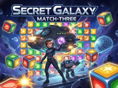 Logħba Secret Galaxy Match-three onlajn